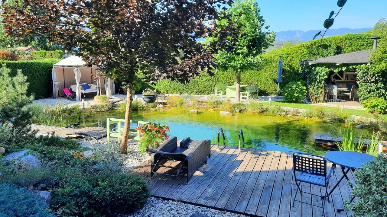 Garden Paradise Bled Apartments - Garden, Pond And Castle View 외부 사진